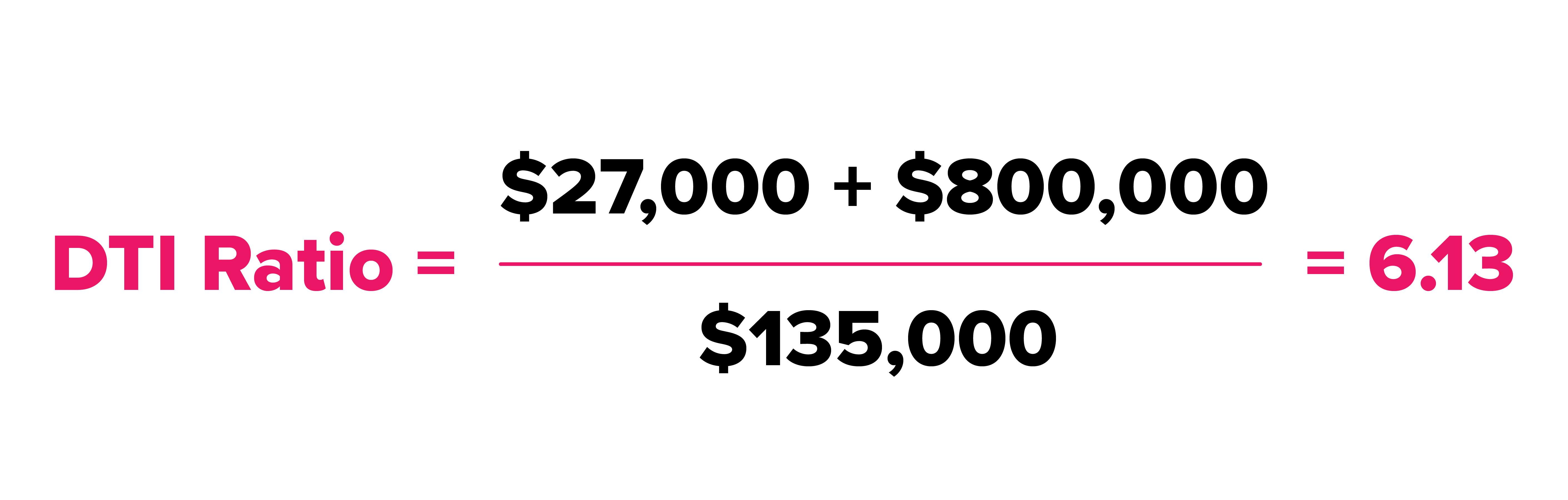 Kenzo and Sachiko's DTI ratio equation